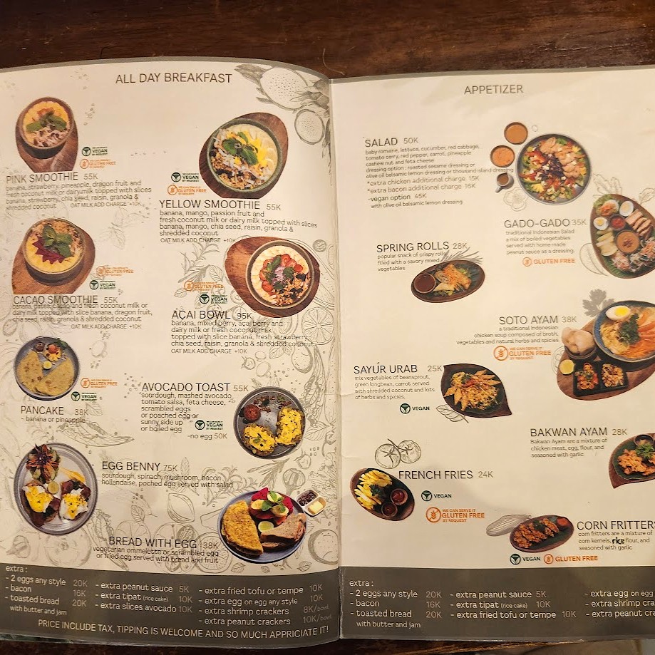 Compound Warungのメニュー