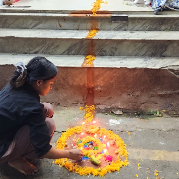 ラクシュミを迎えるためのランゴリ