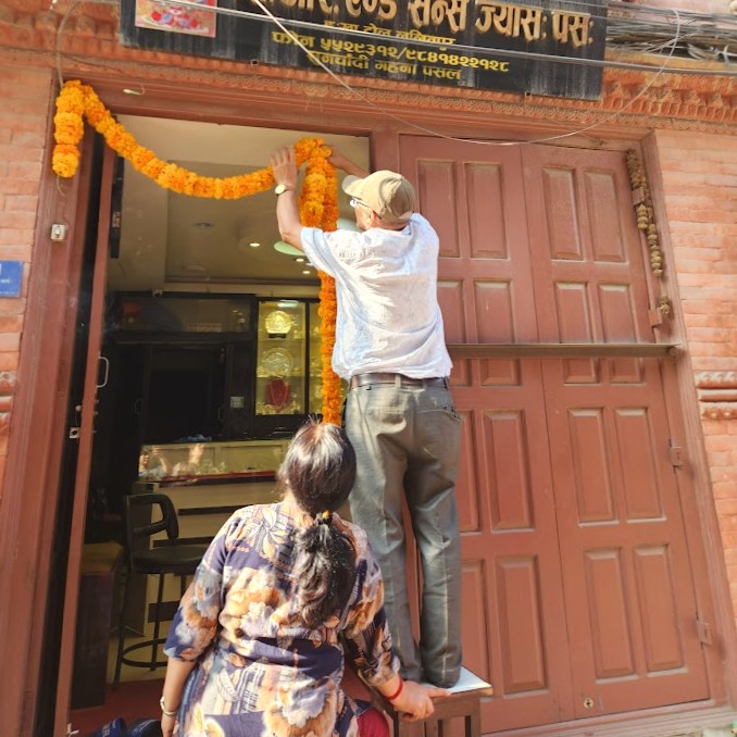 ティハール準備の様子