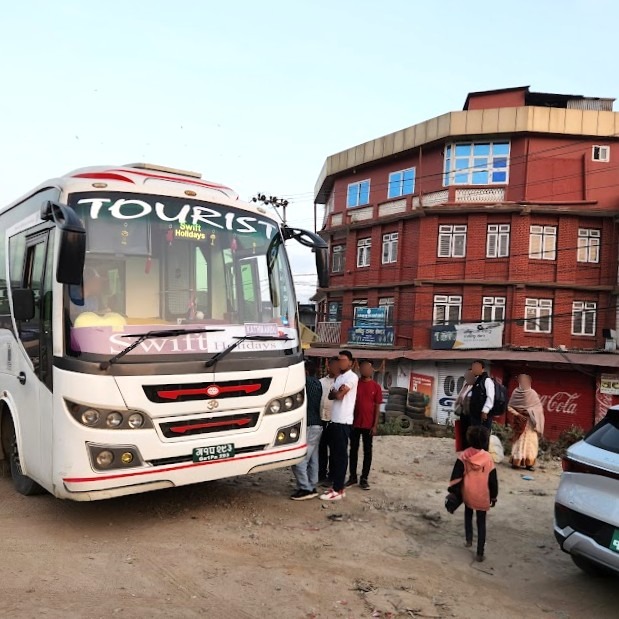 ツーリストバスカトマンズ到着地