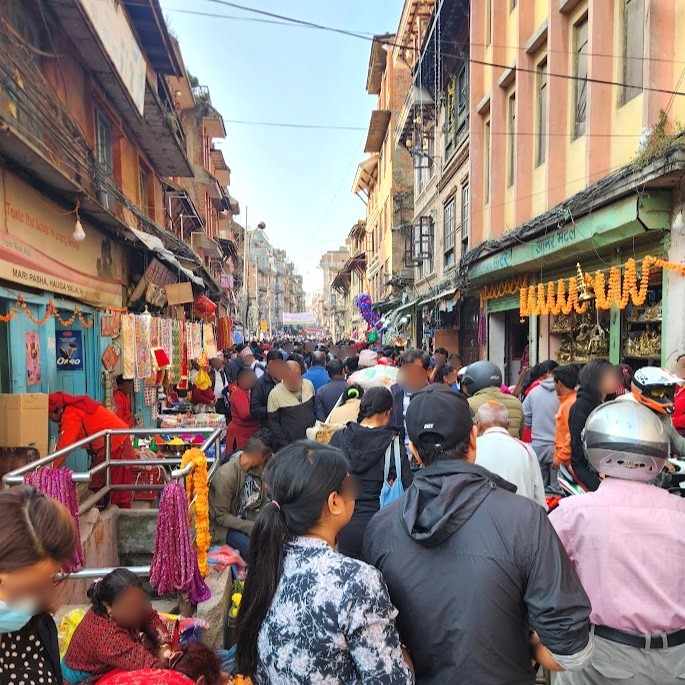 ティハールのパタンの街の様子