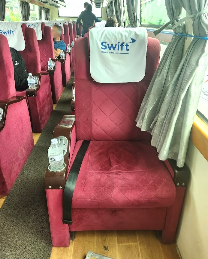 復路ツーリストバス座席