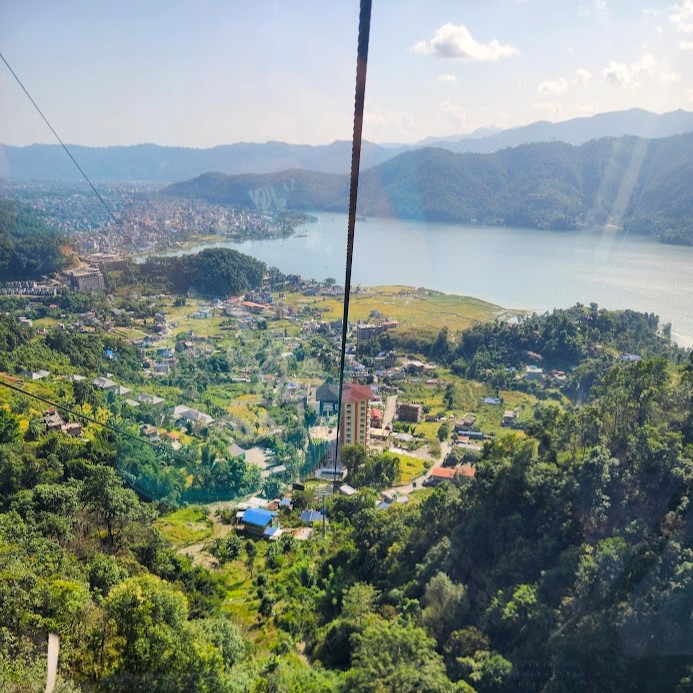 アンナプルナケーブルカーの眺め