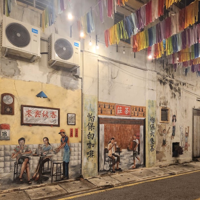 イポー旧市街ウォールアート